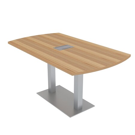 Skutchi Designs 33.5 in W, 59.5 in L, 29 in H, Engineered Wood Top, Brown HAR-AREC-34X60-DOU-ELEC-XD21